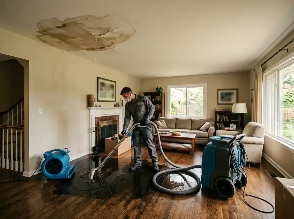 attic-pipe-burst-ceiling-drip-008 — frequently asked questions, Water Damage Restoration & Carpet Care in Colonial Beach, VA